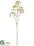 Silk Plants Direct Aralia Bud Spray - Beige - Pack of 12