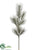 Long Needle Pine Spray - Green Silver - Pack of 4