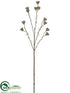 Silk Plants Direct Eucalyptus Pod Spray - Brown Light - Pack of 12
