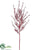 Twig Spray - Red Glittered - Pack of 24