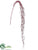 Hanging Twig Spray - Red Glittered - Pack of 12