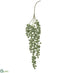Silk Plants Direct Pod Hanging Spray - Green Gray - Pack of 6