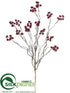 Silk Plants Direct Moss Spray - Burgundy - Pack of 12