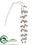 Silk Plants Direct Pod Hanging Spray - Platinum - Pack of 12