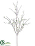 Silk Plants Direct Blossom Branch - White - Pack of 24