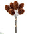 Plastic Pine Cone Bundle - Brown - Pack of 12