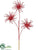 Flower Spray - Red - Pack of 12