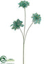 Silk Plants Direct Poinsettia Spray - Aqua - Pack of 12
