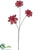 Poinsettia Spray - Red - Pack of 12