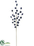 Silk Plants Direct Pine Cone Spray - Blue - Pack of 12