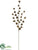 Pine Cone Spray - Brown - Pack of 12