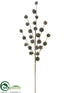 Silk Plants Direct Pine Cone Spray - Gray - Pack of 12