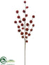 Silk Plants Direct Pine Cone Spray - Red - Pack of 12