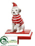 Silk Plants Direct Dog Stocking Holder - Red White - Pack of 4