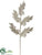Acanthus Leaf Spray - Champagne - Pack of 24