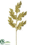 Silk Plants Direct Acanthus Leaf Spray - Gold - Pack of 24