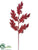 Acanthus Leaf Spray - Red - Pack of 24
