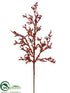 Silk Plants Direct Sequin Twig Spray - Red - Pack of 24