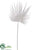 Palm Leaf Spray - White Glittered - Pack of 12