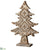 Christmas Tree Table Top - Brown - Pack of 6