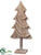 Wood Tree - Natural Brown - Pack of 2