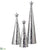 Mosaic Cone Topiary - Silver Clear - Pack of 1
