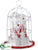 Birdcage - White Red - Pack of 1