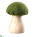 Silk Plants Direct Mushroom - Green Natural - Pack of 6