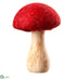 Silk Plants Direct Mushroom - Red Natural - Pack of 4