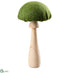 Silk Plants Direct Mushroom - Green Natural - Pack of 2