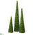 Beaded Cone Topiary - Green - Pack of 2
