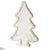 Fur, Wood Tree Table Top - White - Pack of 8