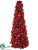 Ball Cone Topiary - Red Burgundy - Pack of 2