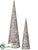 Lace Cone Topiary - Bronze Ice - Pack of 2