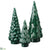 Ceramic Tree Table Top - Green - Pack of 2