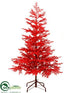 Silk Plants Direct Twig Tree - Red Glittered - Pack of 1