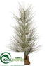 Silk Plants Direct Long Needle Pine Tree - Green Silver - Pack of 2