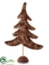 Silk Plants Direct Christmas Tree Table Top - Brown - Pack of 2