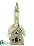 Silk Plants Direct Church - Brown Whitewashed - Pack of 4