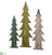 Tree Table Top - Green Gray - Pack of 2