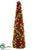 Cone Topiary - Red Green - Pack of 2