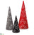 Star Felt Cone Topiary - Assorted - Pack of 2