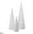 Cone Topiary - White - Pack of 2