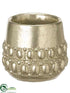 Silk Plants Direct Cement Pot - Champagne - Pack of 4