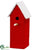 Birdhouse - Red White - Pack of 2