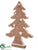 Fir Tree - Brown - Pack of 6