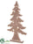 Tree Silhouette - Brown - Pack of 6