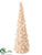 Beaded Cone Topiary - Pearl - Pack of 2