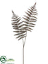 Silk Plants Direct Leather Fern Spray - Silver Antique - Pack of 12