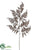 Leather Fern Spray - Bronze - Pack of 12